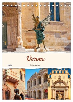 Cover Verona - Reiseplaner (Tischkalender 2026 DIN A5 hoch), CALVENDO Monatskalender