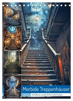 Morbide Treppenhäuser (Tischkalender 2026 DIN A5 hoch), CALVENDO Monatskalender Morbide Treppenhäuser (Tischkalender 2026 DIN A5 hoch), CALVENDO Monatskalender