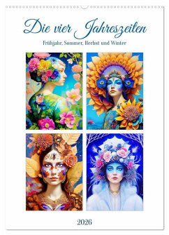 Cover Die vier Jahreszeiten 2026 (Wandkalender 2026 DIN A2 hoch), CALVENDO Monatskalender