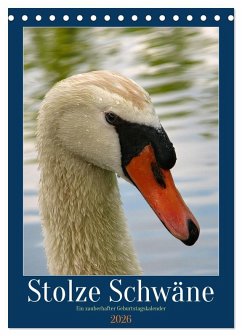 Cover Stolze Schwäne (Tischkalender 2026 DIN A5 hoch), CALVENDO Monatskalender