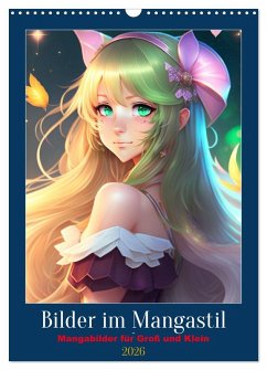 Cover Bilder im Mangastil (Wandkalender 2026 DIN A3 hoch), CALVENDO Monatskalender