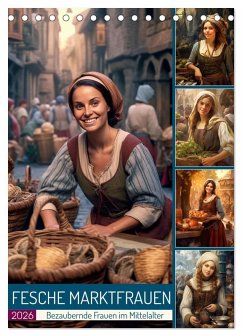 Cover Fesche Marktfrauen (Tischkalender 2026 DIN A5 hoch), CALVENDO Monatskalender