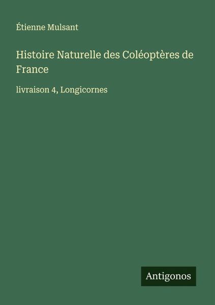 Histoire Naturelle des Coléoptères de France