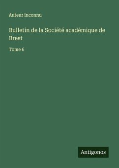 Cover Bulletin de la Société académique de Brest