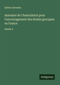 Cover Annuaire de l'Association pour l'encouragement des études grecques en France