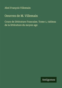 Cover Oeuvres de M. Villemain