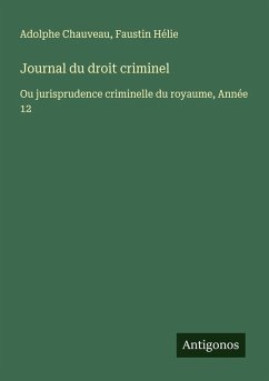 Cover Journal du droit criminel
