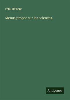 Cover Menus propos sur les sciences