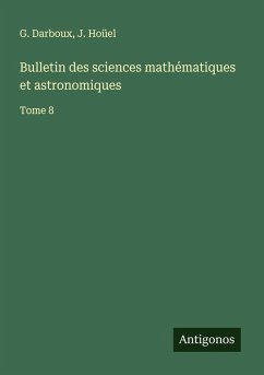 Cover Bulletin des sciences mathématiques et astronomiques