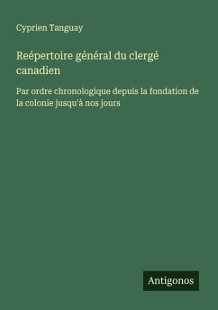 Cover Reépertoire général du clergé canadien