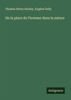 Cover De la place de l'homme dans la nature