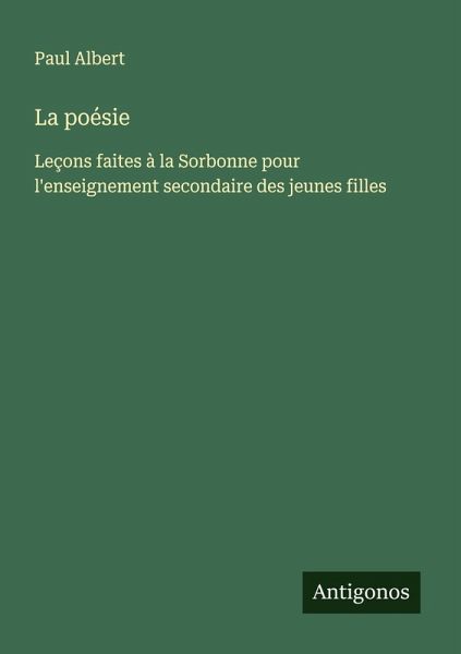 La poésie La poésie