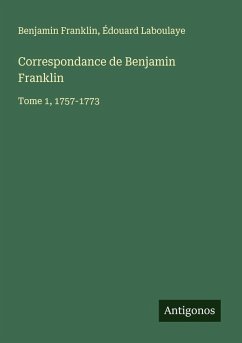 Cover Correspondance de Benjamin Franklin