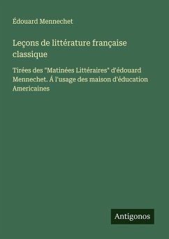Cover Leçons de littérature française classique