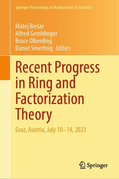 Recent Progress in Ring and Factorization Theory (eBook, PDF)