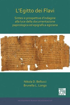 Cover L'Egitto dei Flavi: Sintesi e prospettive d'indagine alla luce della documentazione papirologica ed epigrafica egiziana