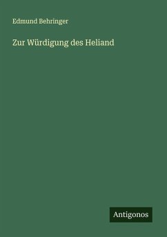 Cover Zur Würdigung des Heliand