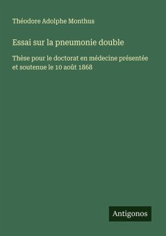 Cover Essai sur la pneumonie double
