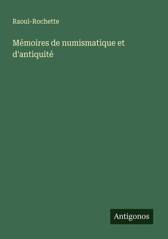 Cover Mémoires de numismatique et d'antiquité