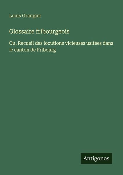 Glossaire fribourgeois