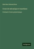 Cours de mécanique et machines