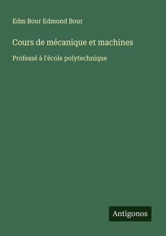 Cover Cours de mécanique et machines