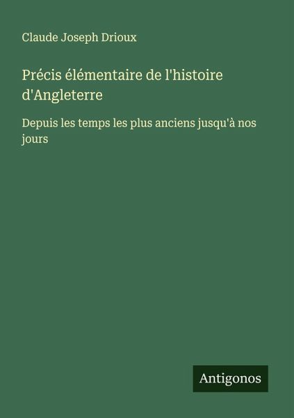 Précis élémentaire de l'histoire d'Angleterre