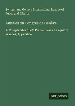 Cover Annales du Congrès de Genève