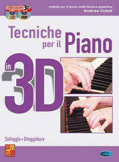 Andrea Cutuli, Tecniche Piano 3D+Dvd Klavier Buch + CD Andrea Cutuli, Tecniche Piano 3D+Dvd Klavier Buch + CD