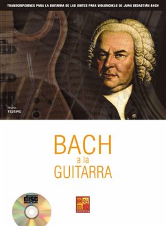 Cover Antonio Blanco Tejero, Bach A La Guitarra Gitarre Buch + CD