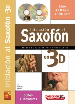 Cover Manuel Maura, Iniciacionofon 3D Saxophone Buch + CD + CD-ROM