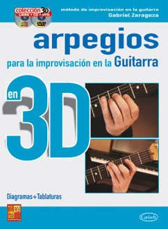 Cover Gabriel Zaragoza, Arpegios Improvisation Guitarra Gitarre Buch + CD + CD-ROM
