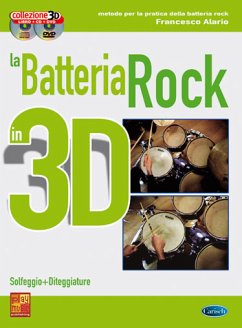 Cover Francesco Alario, Batteria Rock 3D Schlagzeug Buch + CD + CD-ROM