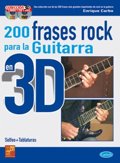 Cover 200 Frases Rock Guitarra 3D Gitarre Buch + CD + CD-ROM