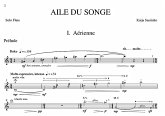 Aile du songe for flute and orchestra flute part, archive copy Aile du songe for flute and orchestra flute part, archive copy