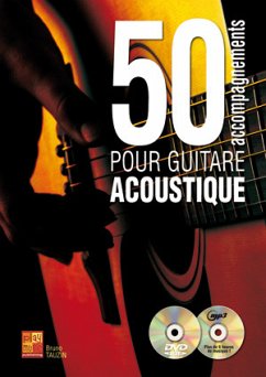 Cover Bruno Tauzin, 50 Accompagnements Pour Guitare Acoustique Gitarre Buch + CD + CD-ROM