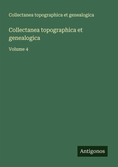 Cover Collectanea topographica et genealogica