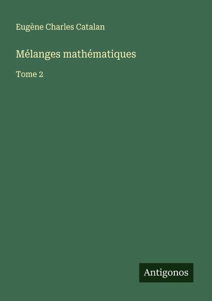 Mélanges mathématiques Mélanges mathématiques