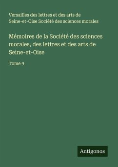 Cover Mémoires de la Société des sciences morales, des lettres et des arts de Seine-et-Oise