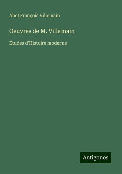 Cover Oeuvres de M. Villemain