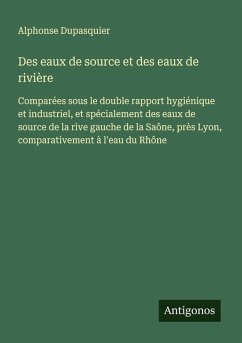 Cover Des eaux de source et des eaux de rivière