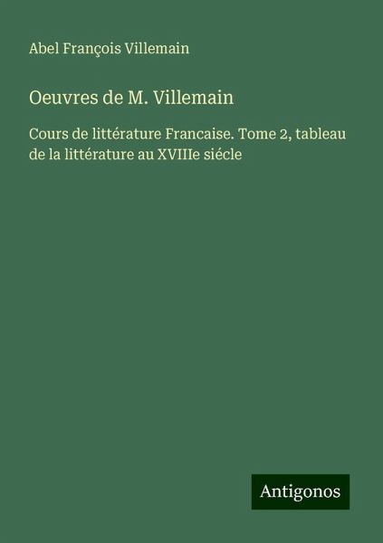 Oeuvres de M. Villemain