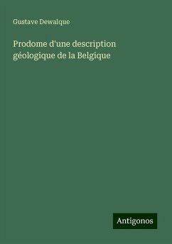 Cover Prodome d'une description géologique de la Belgique