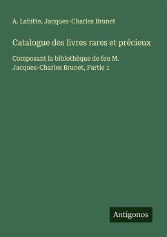 Cover Catalogue des livres rares et précieux