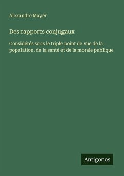Cover Des rapports conjugaux