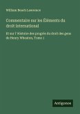 Commentaire sur les Éléments du droit international