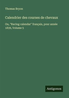 Cover Calendrier des courses de chevaux