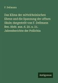 Das Klima der mittelrheinischen Ebene und die Spannung der offnen Säule; dargestellt von F. Dellmann Bes. Abdr. aus. d. 20. u. 21. Jahresberichte der Pollichia