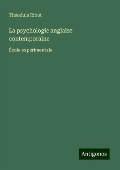 Cover La psychologie anglaise contemporaine