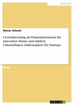 Cover Crowdinvesting als Finanzinstrument für innovative kleine und mittlere Unternehmen, insbesondere für Startups (eBook, PDF)